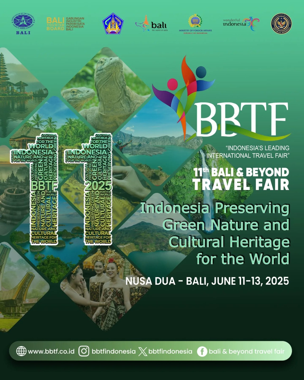<p>Indonesia Preserving Green Nature and Cultural Heritage for the World</p>